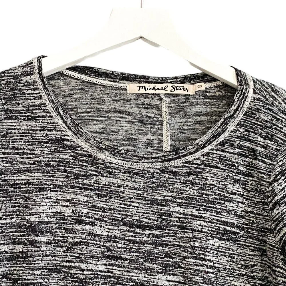 Michael Stars Marled Gray Long Sleeve Top, one size